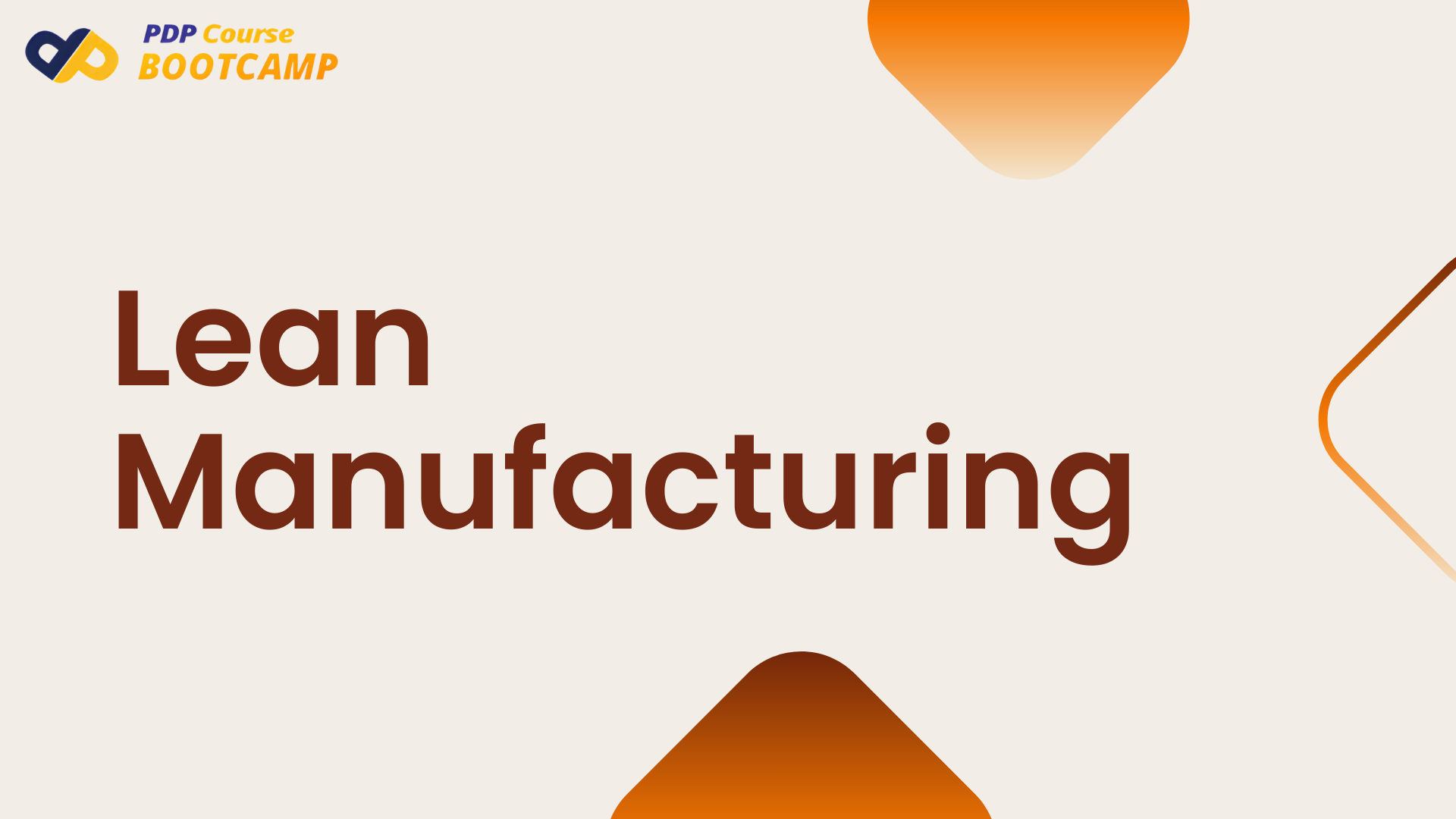 Lean Manufacturing Bootcamp